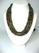 Natural Large 947.5 Ctw Blue Flash Labradorite 3 Strand Necklace