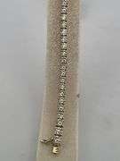 CERTIFIED BRAND NEW 14K YELLOW GOLD TENNIS BRACELET. 11.00 CARATS OF DIAMONDS.
