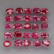 Real! Top crystal! 2.72ct 20 piece Ruby set! UNTREATED!!!