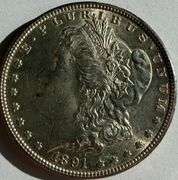 1891 S Frosty White BU Morgan