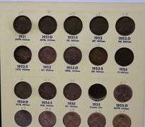 Near Complete Mainly Uncirculated Lincoln Cents 1941- 1960
