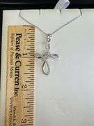 Beautiful Sterling silver with center dancing Moissanite necklace