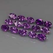 Top grade! 6.20ct oval cut Bolivian Amethyst set
