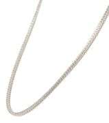 New 3.90ctw Round Diamond Straight Line Tennis Necklace in 14K