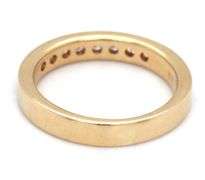 Useful 14K YG Stackable Channel Set Diamond Band