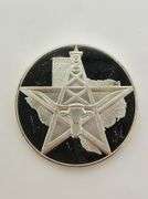 Texas Lone Star State Sterling Medal