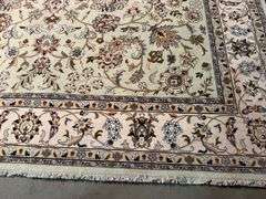 Fine Silk & Wool Kashan Rug 8x10