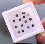 High fire! .55ct set of round brilliant cut Diamonds