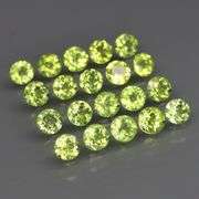 Round cut! Untreated! Matched! 5.98ct Peridot set!