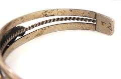 925 Stereling Silver Navajo Style Natural Turquoise Nugget Cuff Bracelet