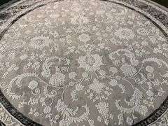 Stunning Transitional Round Rug 8x8