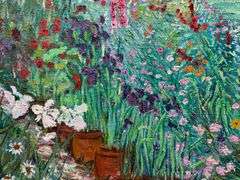 Dramatic And Atmospheric Original By Manor Shadian Manor Shadian Park with Bright Flower Bed