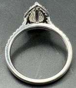 18K White Gold Pear Cut Diamond Ring of 2.46ct