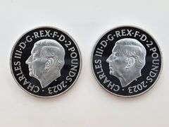 (2) 2023 Lion And The Eagle, 1 Oz Silver