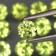 Round cut! Untreated! Matched! 5.98ct Peridot set!
