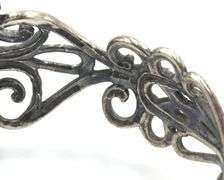 925 Sterling Silver Vintage Carolyn Pollack Scroll Rope Cuff bracelet