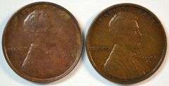 Scarce 1910-S in Reddish-brown Unc & 1911-S in XF Lincoln Cents