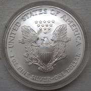 2004 $1 American Silver Eagle – 1 oz .999 Fine Silver – Bullion Coin w/ COA & Original Case