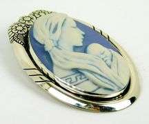 Carolyn Pollack Sterling Jasperware Cameo Pin/Pendant