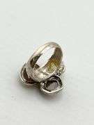 925 Sterling Silver Silpada Harmony Facetyed CZ Glass Ring