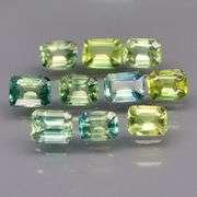 Vibrant! 2.66ct green blue Australian Parti Sapphire set!