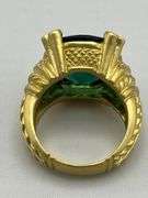18KT Yellow Gold Judith Ripka Green Toumaline Ring