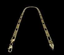 60.8 Gram 14 Kt. Gold Plate Figaro Italian Link Chain