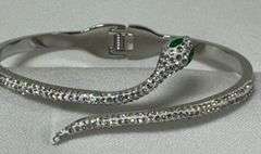 Stainless Steel Silver Color Snake  Bracelet