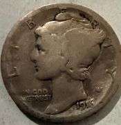 Key 1916 D Mercury Dime
