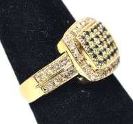 Stunning 14K Yellow Gold Alexandrite and Diamond Ring