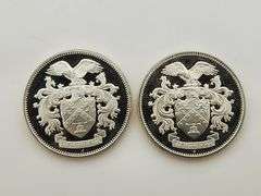 1973 & 1974 Sterling Silver Franklin Mint Member Coins