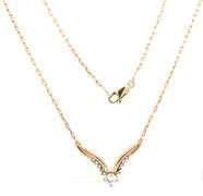 Pretty 14K YG 1/2 Ct. Diamond Necklace