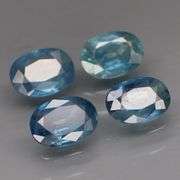 Simply beautiful 3.90ct set of blue gray Sapphires! Heated only!