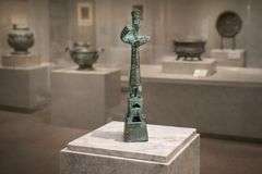 Sanxingdui Style Bronze Statue