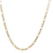 Durable 14K YG Figaro Link Necklace