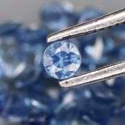 Diamond cut! 2.02ct top blue sapphire set! Heated only!