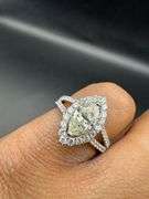 14K White Gold Marquise Diamond Ring of 2.31ct