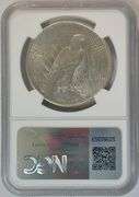 Lustrous Near Mint 1934 Peace Silver Dollar. NGC AU58