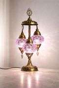 Handmade 3 Globe Turkish Mosaic Lamp