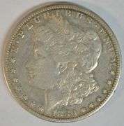 Very scarce 1880-CC Morgan Silver Dollar in VF+