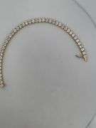 CERTIFIED BRAND NEW 14K YELLOW GOLD TENNIS BRACELET. 11.00 CARATS OF DIAMONDS.