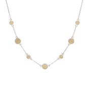 Classic Station Necklace - Gold & Silver