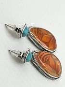 925 Sterling Silver Boho Flower Drop Earrings