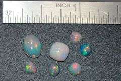 Natural Opal Cabochons - Lot of 7