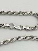 italian 925 Sterling Silver Solid 6MMRope Chain