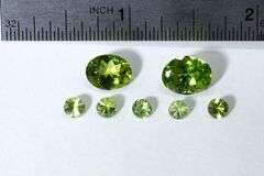 Bright Natural Peridot - Lot of 7