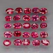Real! Top crystal! 2.72ct 20 piece Ruby set! UNTREATED!!!