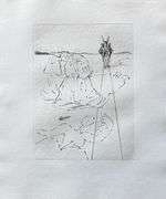 Highly Collectible and Rare Salvador Dali Wood Engraving from Le Tricorne