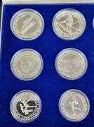 1984 National Bank Of Yugoslavia Olympic Silver Proof Coin Set