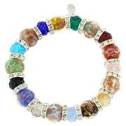 Luna Murano Glass Stretch Bracelet